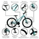 thumbnail image 3 of Bicicleta Mountain Bike Galia 26 Pulgadas Menta, 3 of 6