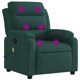 thumbnail image 1 of Sillón Reclinable con Masaje Casafoyer en Terciopelo Verde Oscuro, 1 of 5