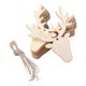 thumbnail image 5 of 10pcs Rebanadas De Animales De Madera Sin Terminar Recorte Colgante Decoración De La Boda Ciervos, 5 of 5