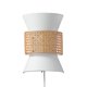 thumbnail image 1 of Aplique de Pared GLOBE Electric 65925 de 2 Luces, Tela Blanca Mate, 1 of 9
