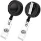 thumbnail image 1 of 2 Pack Badge Reels Retractable with Swivel Alligator Clip, 1 of 3