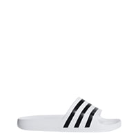 Sandalia Slide Adidas Adilette Aqua Unisex, Blanco/Negro, Talla 5