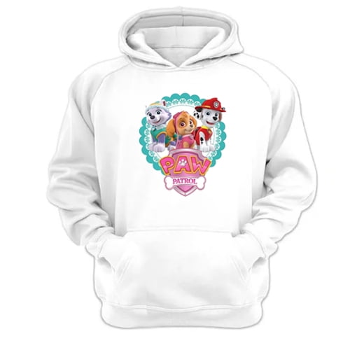 Polerón Canguro Paw Patrol Blanco Talla S Unisex
