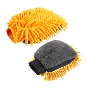 Ioensy - Guante De Limpieza Resistente Genérico Para Motocicletas, Camiones Y El Hogar, Color Naranja