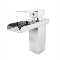 Click Ventas - Grifo De Lavabo Baño Efecto Cascada Grifo Antisalpicaduras