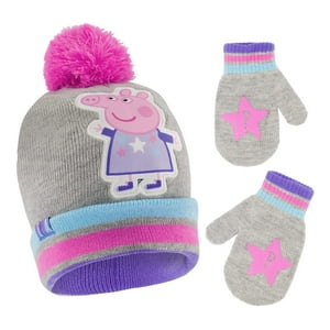 Set De Accesorios De Invierno Hasbro Con Gorro Y Manoplas De Peppa Pig Para Niña