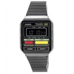Reloj Casio Vintage Digital Stainless Steel Bracelet Quartz A120Wegg-1B Unisex Watch