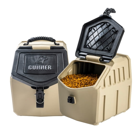 Contenedor de alimentos para perro GUNNER 14 kg impermeable y hermético color arena