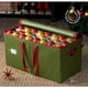 thumbnail image 2 of Caja de almacenamiento para adornos navideños ZOBER, tamaño grande, color verde, 128 adornos, 2 of 8
