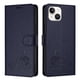 thumbnail image 5 of Funda tipo cartera FOXDOCK para iPhone 13 con soporte, ranuras, RFID, diseño de gato, 5 of 5