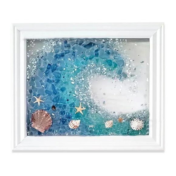 Kit de Arte de Resina LYJZYXGS Playa 23 cm x 18 cm DIY Tema Oceánico