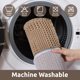 thumbnail image 5 of Alfombra de baño AMOAMI 43 × 61 cm Beige antideslizante con textura waffle, 5 of 7