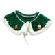 thumbnail image 3 of Babero De Ganchillo Collar De Gatito Bufanda Para Cachorros Perros Y Gatos Pequeños Medianos Verde L, 3 of 5