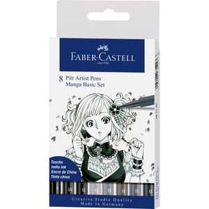 Faber Castell - Rotuladores Pitt Artist Pen Manga Faber-Castell X8 Uds.