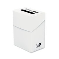 Caja Para Mazo Ultra Pro Blanca Sólida Para 80 Cartas