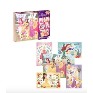 Atlas - Rompecabezas De Madera 5 En 1 Princesas