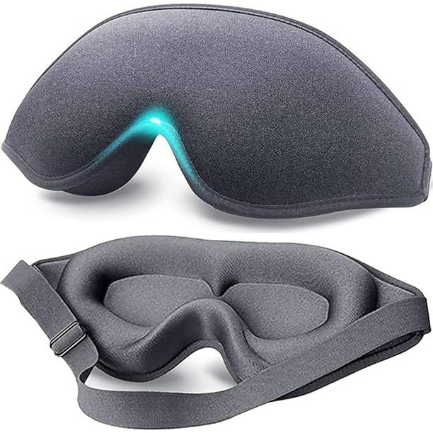 Máscara Para Dormir Para Hombres Y Mujeres Para El Dolor, Máscara De Ojos De Copa Cúbica 3d Mejorada, Máscara De Ojos, Blackout, Máscara De Ojos Con Correa Ajustable, Transpirable Y Suave (gris)