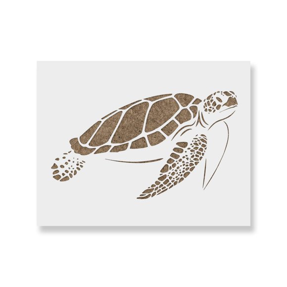 Stencil Stencil Revolution Tortuga Marina Vida Marina 30x30 cm