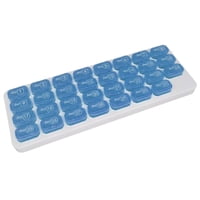 Magideal - Organizador De Pastillas, Caja De Pastillas, Caja Organizadora De Medicamentos Mensual De 31 Días, Contenedor De Pastillas Grande, Estuche , Azul