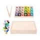 thumbnail image 3 of Juguete A Juego De Colores Del Arcoíris, Habilidades Motoras Finas, Tablero De Madera Para Aprendizaje Temprano, 3 of 5