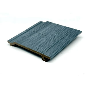 Klik Muebles - Pack De 5 Revestimientos Siding Plano Wpc Exterior Color Gris Azulado