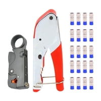 Ioensy - Crimpadora De Cables Coaxiales Herramienta De Compresión Coaxial Para Trabajos Cable Tv Video Audio Estilo B