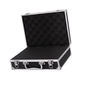 Magideal - Caja De Herramientas Maletín Instrumento Estuche De Herramientas Caja De Almacenamiento De Archivos Equipo De Seguridad Portátil Impermeable , Hebilla Pequeña Negra