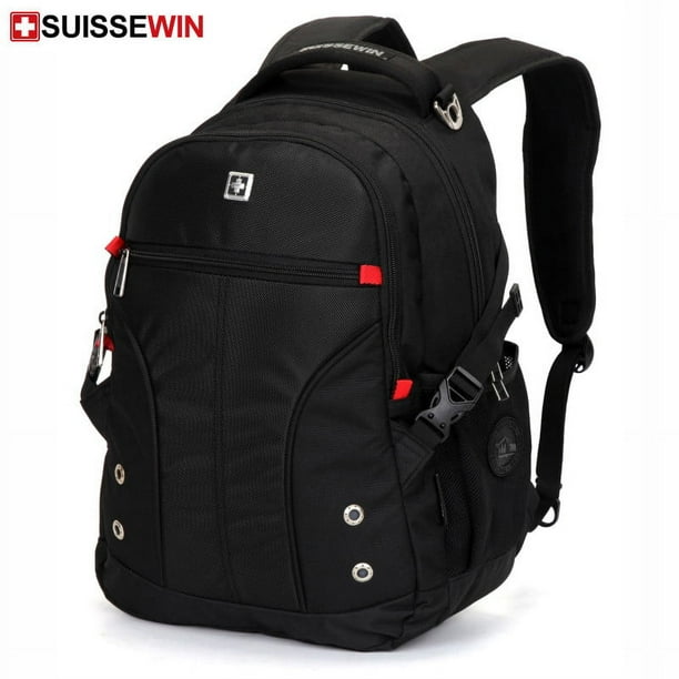 Experience Ultimate Convenience with SUISSEWIN Waterproof Oxford Backpack - Large Capacity and Multifunctional Design!