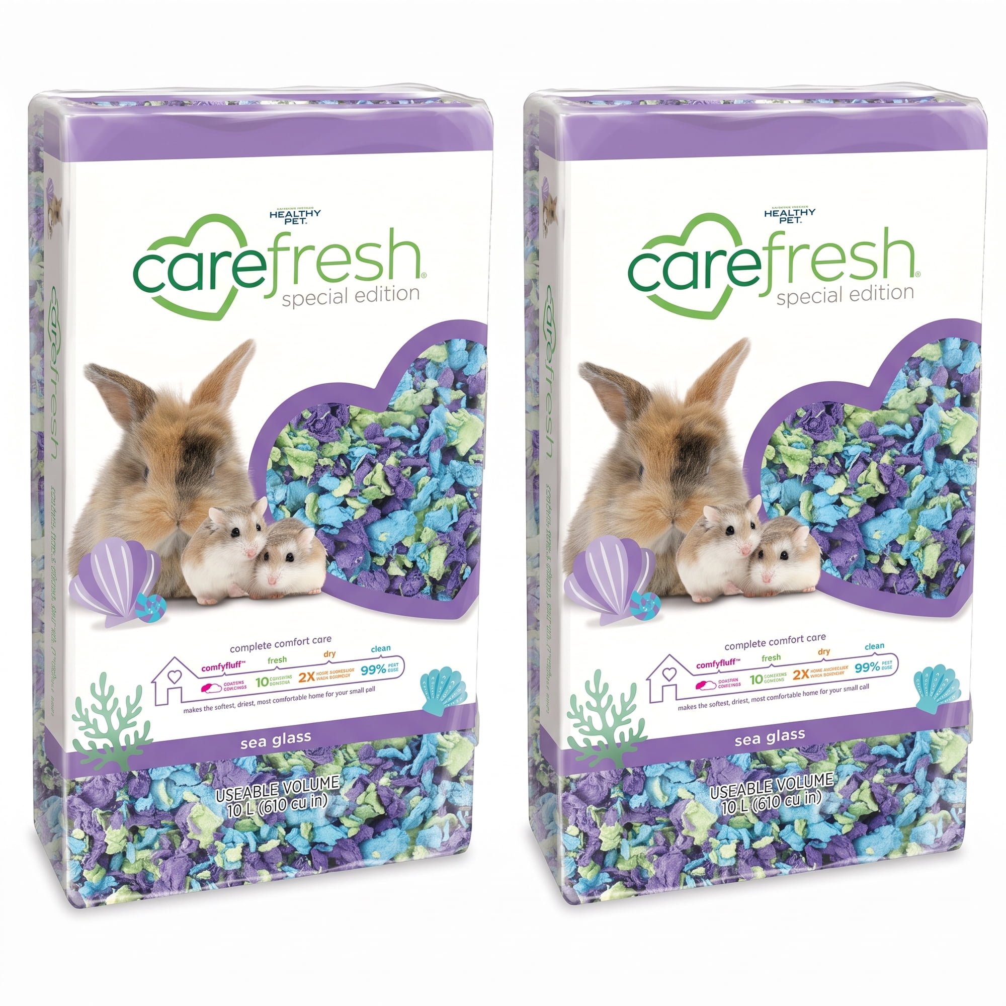 Pack X2 UN - SUSTRATO CAREFRESH SEAGLASS (10LT)