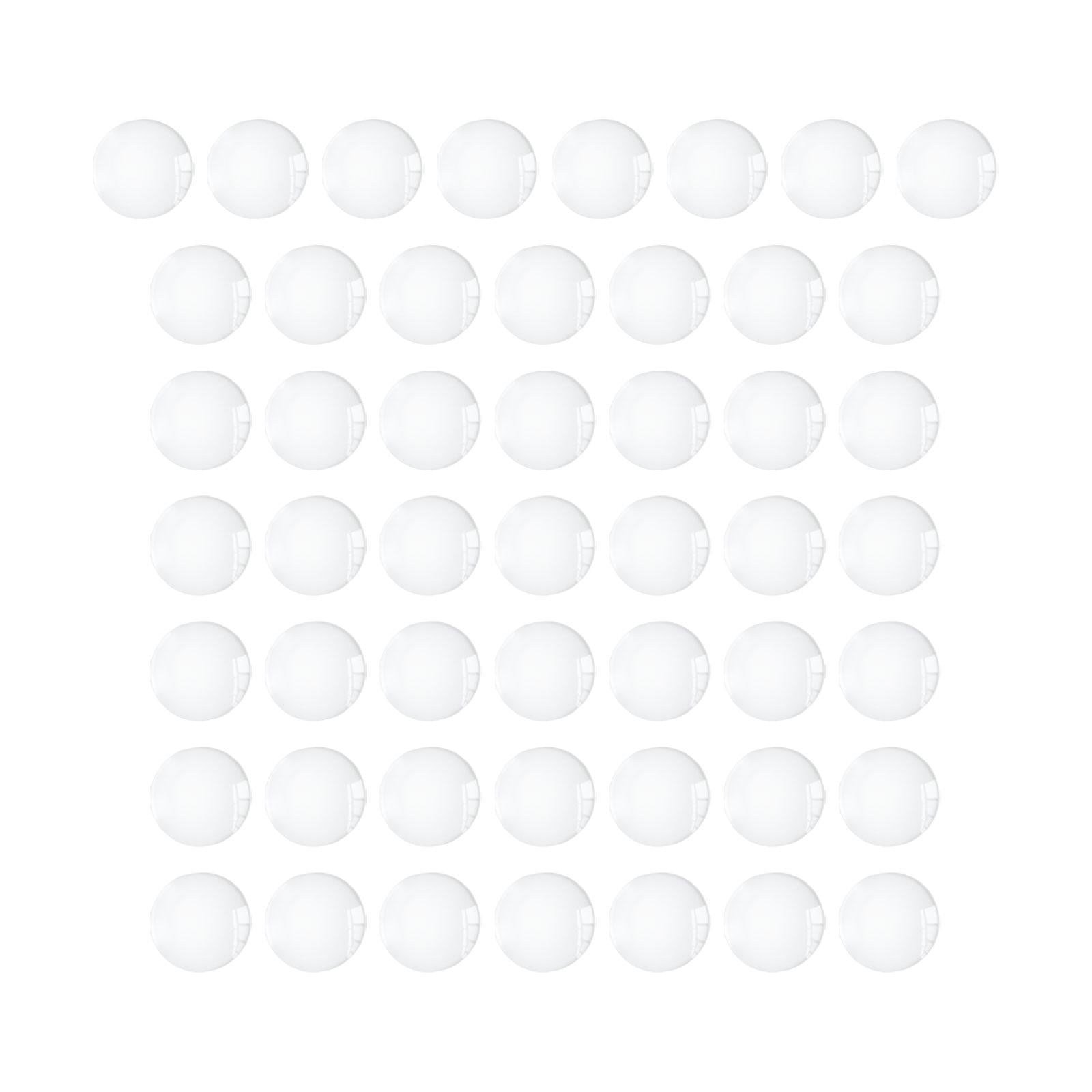 Magideal - 1 Paquete De Azulejos De Cúpula De Cabujones De Cristal Para La Fabricación De Joyas, Cabujones De Cristal Transparente, Regalo De Boda, Parte Trasera 8mm 50 Piezas