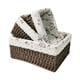thumbnail image 4 of Cesta Para Servir, Cestas De Almacenamiento Tejidas A Mano Apilables Para Patio, Refrigerio, Inodoro, 3 Uds., 4 of 5