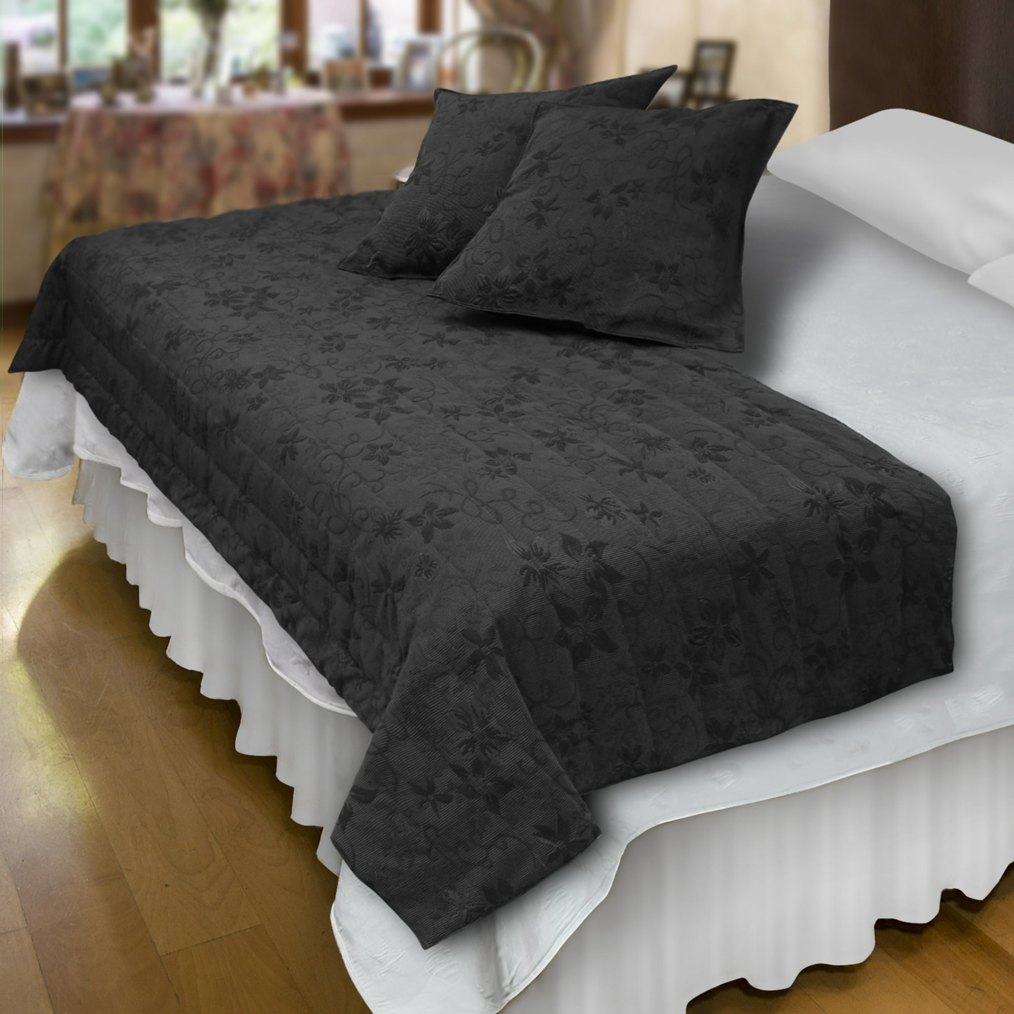 Mallorca - Piecera Con Fundas Victoriana Black Reversible