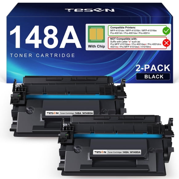 Cartucho de tóner negro TESEN 148A para HP Pro 4001n 4101fdw