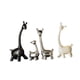 thumbnail image 4 of 4x Esculturas de jirafa Estatuas de animales Figuras de cerámica de la familia de jirafas, Decoraciones de mesa para estanterías Dormitorio Decoración, 4 of 5