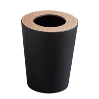 Magideal - Bote De Basura Para Inodoro Bote De Basura Bote De Basura Caja De Basura Resistente Cubo De Basura Interior Para Lavandería Cuarto De Baño Dormitorio 9L Negro