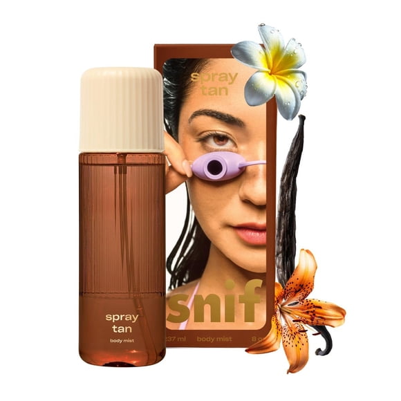 Body Mist Snif, bronceador, solar tropical, 240 ml, limpio y vegano