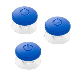 Magideal - Botón De Tanque De Inodoro De 3 Piezas, Pulsador De Inodoro, Creativo, Para Cuarto De Lavado, Hogar, Funcional, Fácil Instalación, Botón De Presión De Azul