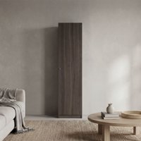 Tuhome - Estante 1 Puerta Home-E5 Milan Y Blanco 180,6X45,0X31,4 Cm