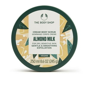 The Body Shop Leche De Almendras Y Miel Exfoliante Corporal Suave – Exfoliación Calmante Para Pieles Sensibles – Vegetariano – 8.6 Oz