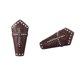 thumbnail image 2 of Café 2x Cross Medieval Remache Vendaje Steampunk Guantlet Pulsera Pulsera, 2 of 3