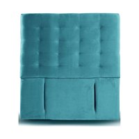 Latam Home - Respaldo Napoles Tela Turquesa 1 1/2 Pza