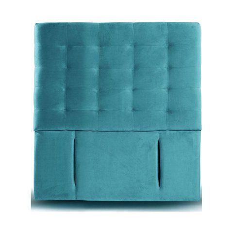 Latam Home - Respaldo Napoles Tela Turquesa 1 1/2 Pza