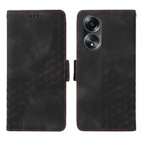 Carcasa Foxdock Oppo A58 4G De Cuero Pu, Diseño Acolchado Clásico, Protección Contra Caídas Y Rayones