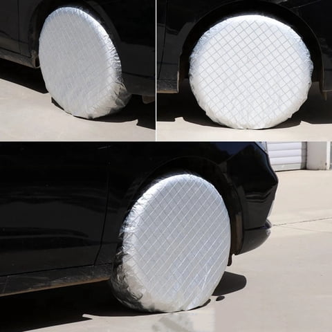 Xusx111 - Cubiertas De Neumáticos 4Pack, Travel Trailer Camper Truck Suv Caravana Cubierta Impermeable De La Rueda, Protector De Nieve De Lluvia Solar, Ajuste 27-29 Pulgadas De Diámetro De Neumático/P