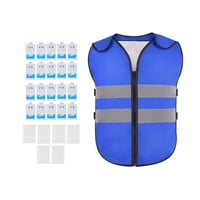 Magideal - Chaleco De Enfriamiento Con 20 Bolsas De Hielo, Chaleco De Hielo Ajustable, Chaleco Fresco Para Almacén, Jardinería, Trabajo En Climas Cálidos, Pesca