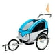 thumbnail image 1 of Carro arrastre trailer para bicicletas 2 niños BeRide Azul, 1 of 9