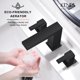 thumbnail image 4 of Grifo de baño KENES KE-9050-2-P negro mate con 3 orificios y 8 pulgadas, 4 of 9
