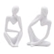thumbnail image 5 of 2pcs Pensador Escultura Estatuilla Hogar Estatuas Estantería Moderna Decoración Ornamento, 5 of 5
