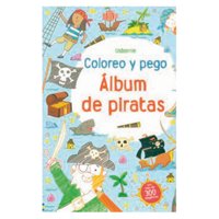 Usborne - Libro Album De Piratas - Coloreo Y Pego