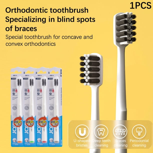 1PC Clean Orthodontic Braces Adult Orthodontic Toothbrushes Dental Tooth Brush Soft Bristle Toothbrush For Oral Health Care